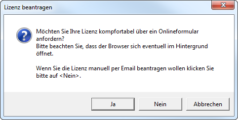 Lizenzbeantragen