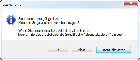 Lizenzfehlt